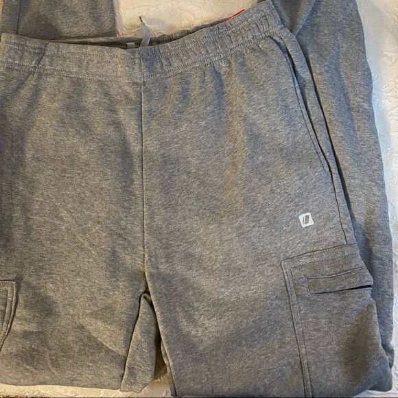 🛍Men’s Cougar Sport joggers XL 1 Pipe /1 Stripe Design Color Heathergrey - Picture 8 of 9